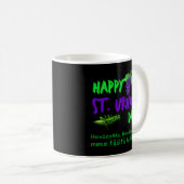 Happy St Urho's Day Finnischer Grasshopper Novelty Kaffeetasse (VorderseiteRechts)