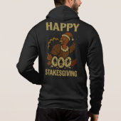 Happy Stakesgiving™ Truthahn ETH Blockchain Gläubi Hoodie (Rückseite)
