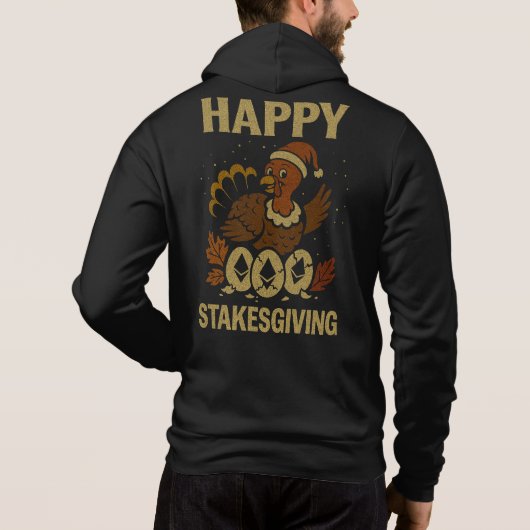 Happy Stakesgiving™ Turkey ETH Blockchain Believer Hoodie (Rückseite)