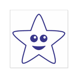 Happy-Star-Briefmarke Permastempel