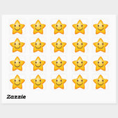 Happy Star Emoji Stickers (Blatt)