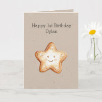 Happy Star Gingerbrot Cookie Geburtstag