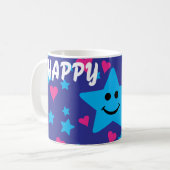 Happy Star Kaffeetasse (Vorderseite Links)