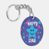 Happy Star Schlüsselanhänger (Vorderseite links)
