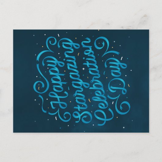 Happy Stargazing Day Postcard Feiertagspostkarte (Vorderseite)