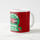 Happy Static Mobile Holiday Zuhause Xmas Geschenk Jumbo-Tasse (Vorderseite Rechts)