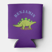 Happy stegosaurus dinosaur Cartoon Illustration Dosenkühler (Vorderseite)