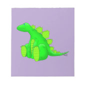 Happy Stegosaurus - Notizblock (Vorderseite)