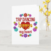 Happy Stich Dancing Karte (Gelbe Blume)