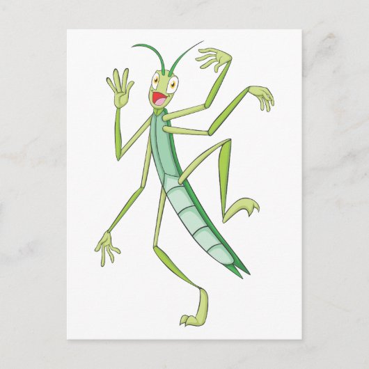 Happy Stick Insect Postkarte (Vorderseite)