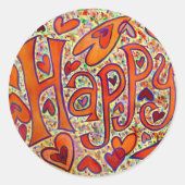 Happy Sticker (Vorderseite)