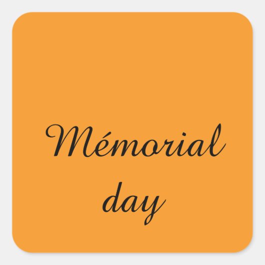 Happy stickers mémorial day (Vorderseite)