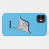 Happy stingray fish cartoon illustration Case-Mate iPhone hülle (Rückseite (Horizontal))