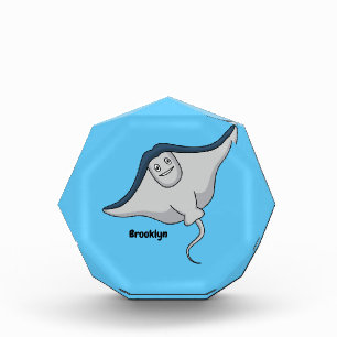 Happy stingray fish cartoon illustration fotoblock