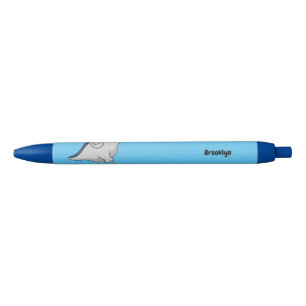 Happy stingray fish cartoon illustration kugelschreiber
