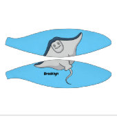 Happy stingray fish cartoon illustration mini basketball (Panele)