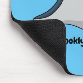 Happy stingray fish cartoon illustration mousepad (Ecke)