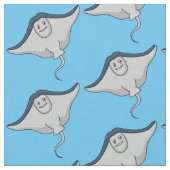 Happy stingray fish cartoon illustration stoff (Nahaufnahme)