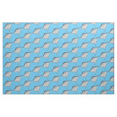 Happy stingray fish cartoon illustration stoff (Fat Quarter (45,7 x 55,9 cm))