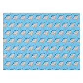 Happy stingray fish cartoon illustration tischdecke (Vorderseite (Horizontal))