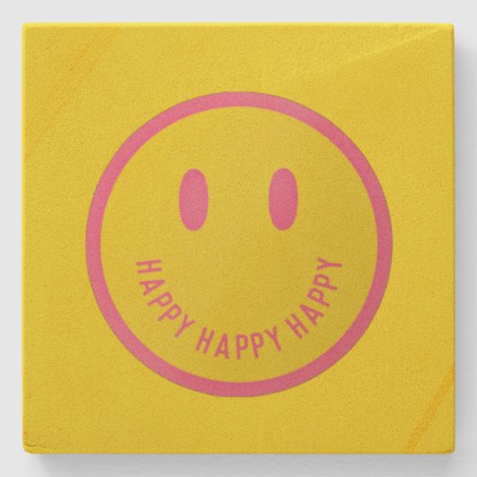 Happy Stone Untersetzer (Vorderseite)