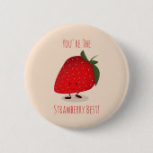 Happy Strawberry| Button (Vorderseite)