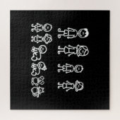 Happy Strichmännchen Family Art Puzzle (Horizontal)