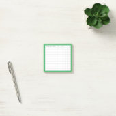 Happy Stripe Collection Habit Tracker in Green Post-it Klebezettel (Büro)