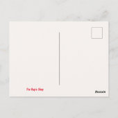 Happy Striped Skunk Postkarte (Rückseite)