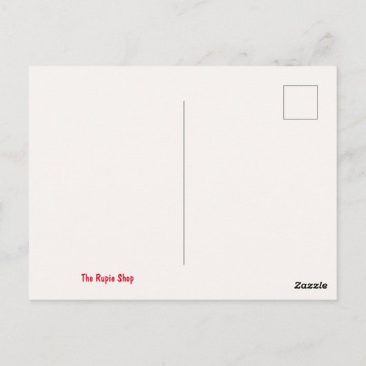 Happy Striped Skunk Postkarte (Rückseite)