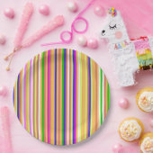 Happy Stripes Pappteller (Party)