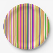 Happy Stripes Pappteller (Vorderseite)