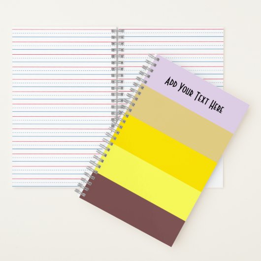 Happy Stripes Spiral Notebook Notizblock (Innen)