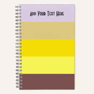 Happy Stripes Spiral Notebook Notizblock