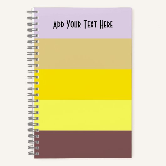 Happy Stripes Spiral Notebook Notizblock (Vorderseite)