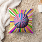 Happy Stripes with Center Sphere Kissen (Decke)