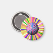 Happy Stripes with Center Sphere Magnet (Vorderseite/Rückseite)