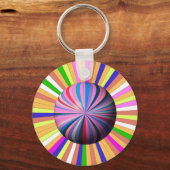 Happy Stripes with Center Sphere Schlüsselanhänger (Vorderseite)