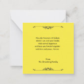 Happy Sukkot Budget Friendly Holiday Wwünschcard Mitteilungskarte (Rückseite)