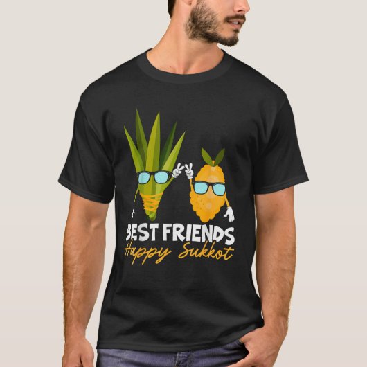 Happy Sukkot Day Lulav Palm Tree Israelite Jewish T-Shirt (Vorderseite)