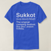 Happy Sukkot definiert das Original Camping Festi T-Shirt (Design vorne)