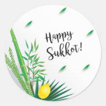 Happy Sukkot Festival Jüdischer Urlaub Lulav Etrog