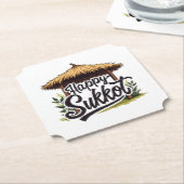 Happy Sukkot Jüdischer Urlaub Hanukkah Untersetzer (angewinkelt)
