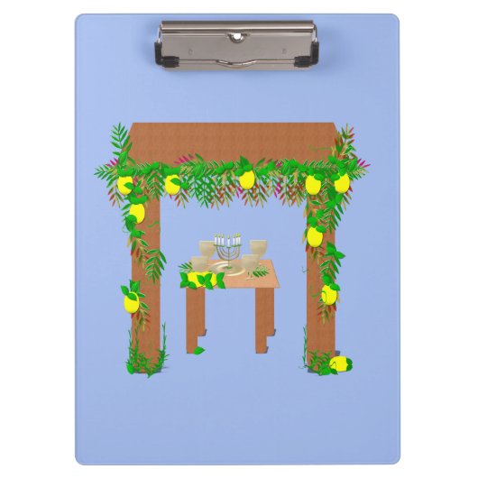 Happy Sukkot Klemmbrett (Vorderseite)