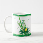 Happy Sukkot Lulav und Etrog Wasserfarbmuster Kaffeetasse (Links)