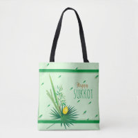Happy Sukkot Lulav und Etrog Wasserfarbmuster