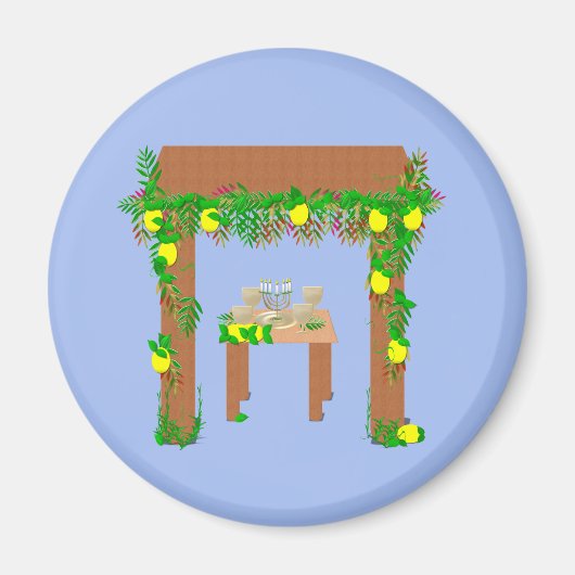 Happy Sukkot Magnet (Vorne)