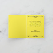 Happy Sukkot mit Lulav individuell anpassbarer Kar Dankeskarte (Innenseite)