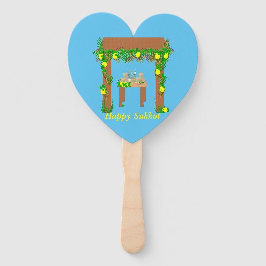 Happy Sukkot, Personalisiert Fächer (Rückseite)