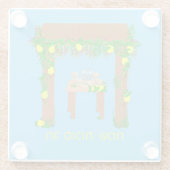 Happy Sukkot, Personalisiert Glasuntersetzer (Rückseite)